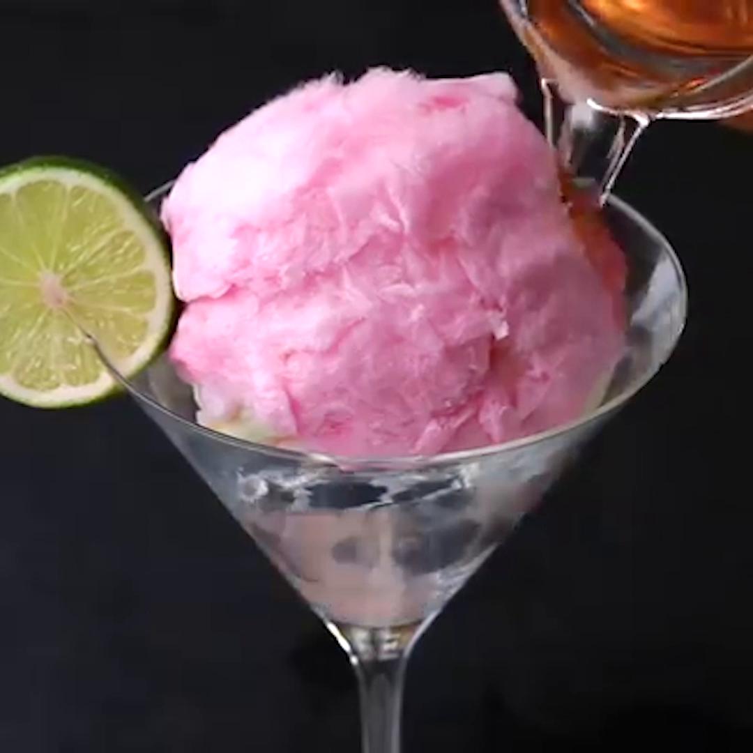 Strawberry Cotton Candy Champagne Cocktail Recipe By Tasty 1959