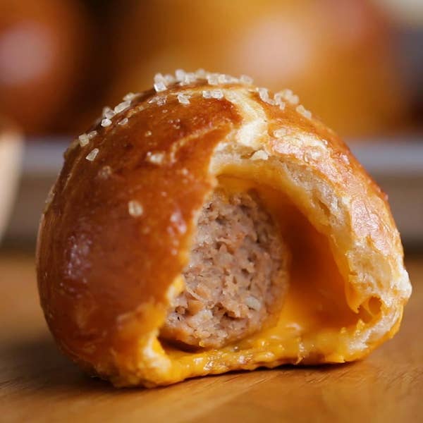 Cheeseburger Pretzel Bombs