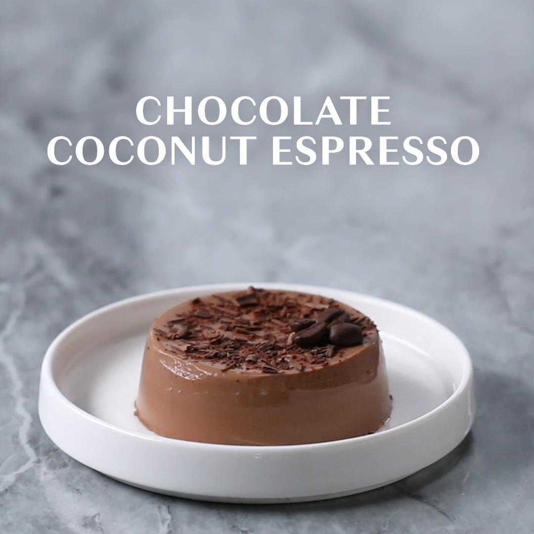 Dairy-Free Chocolate Coconut Espresso Panna Cotta Recipe by Tasty image