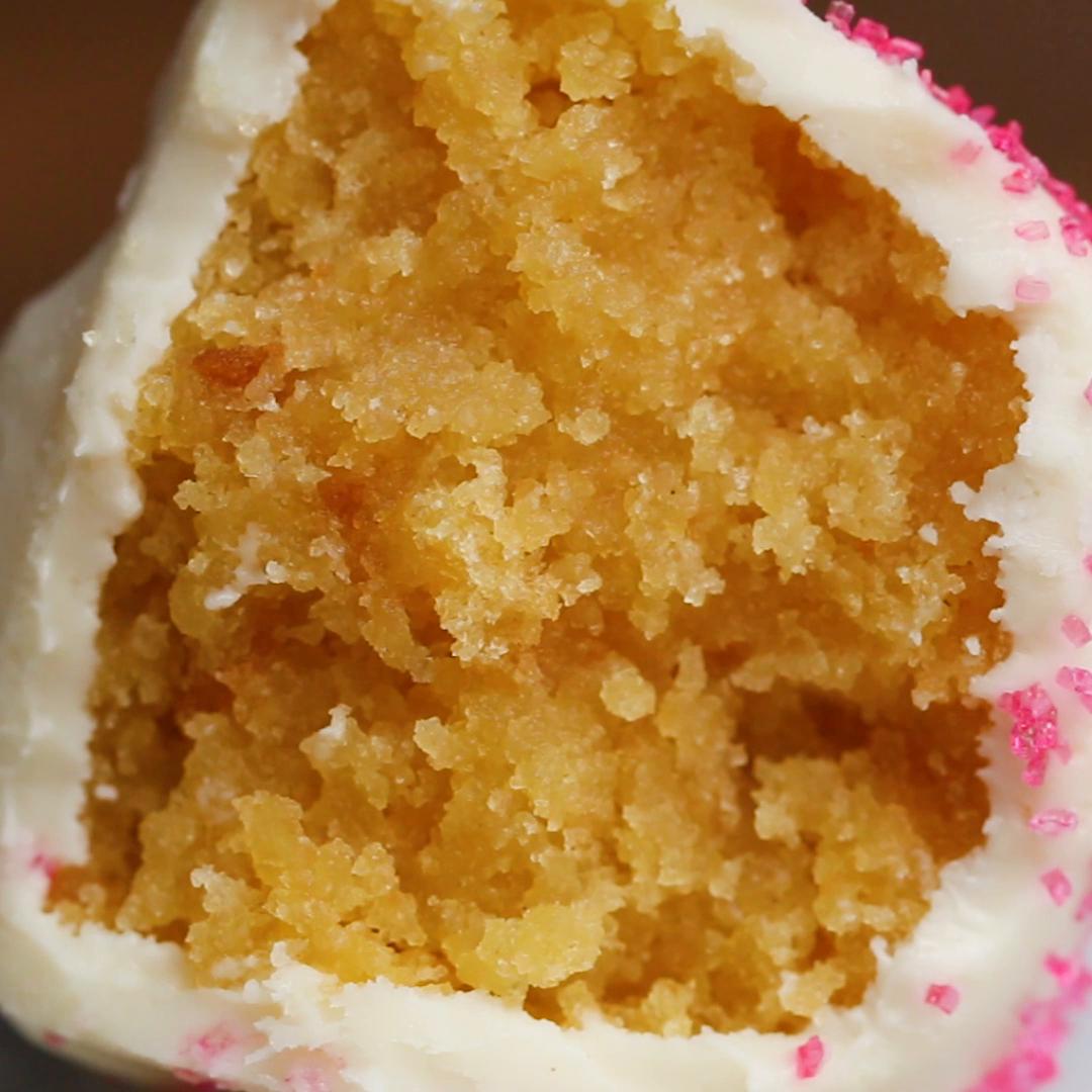 Vanilla Box Cake Pops Recipe By Tasty