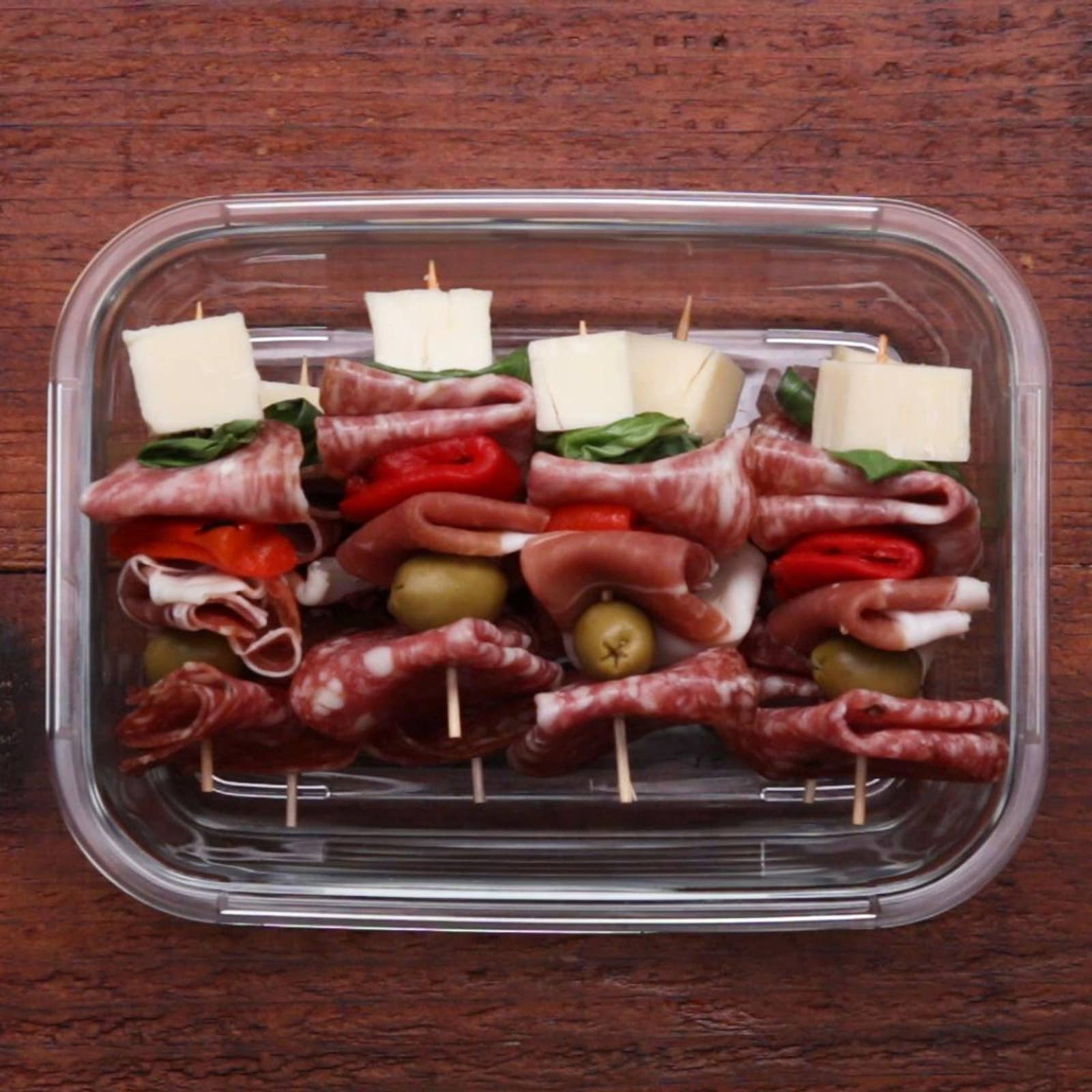 Antipasto Skewers Recipe By Tasty