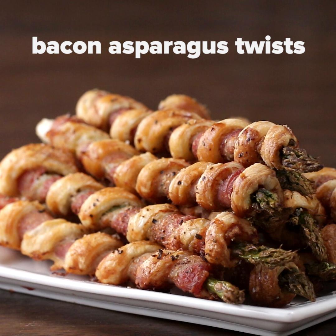 Bacon Asparagus Pastry Twists Recipe By Tasty