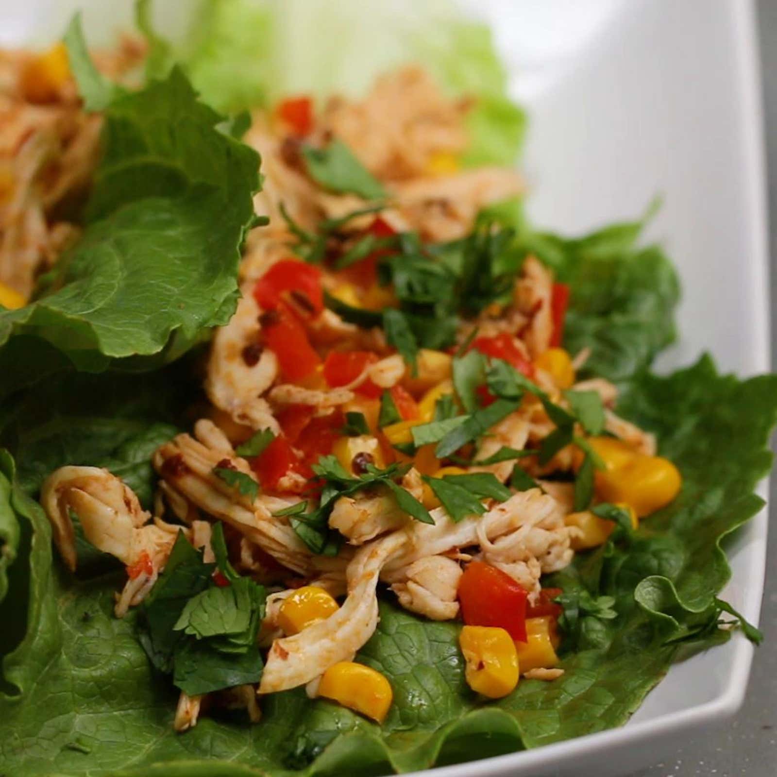 Chipotle Chicken Lettuce Cups Recipe by Tasty