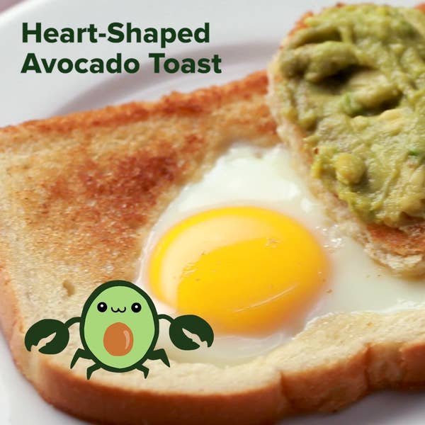 Heart-Shaped Avocado Toast (Cancer)
