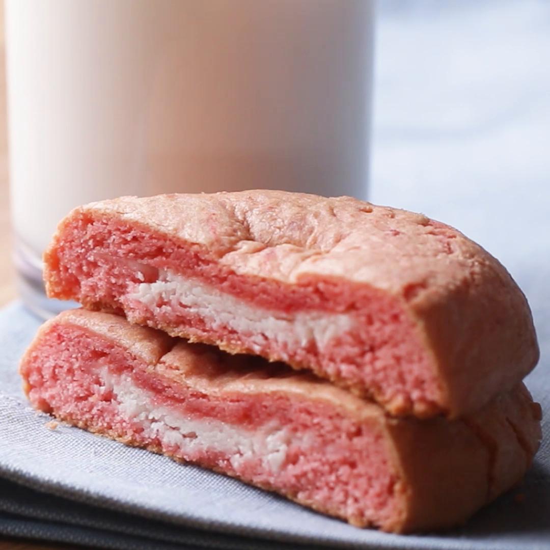 Strawberry Cheesecake 'Box' Cookies Recipe by Tasty_image