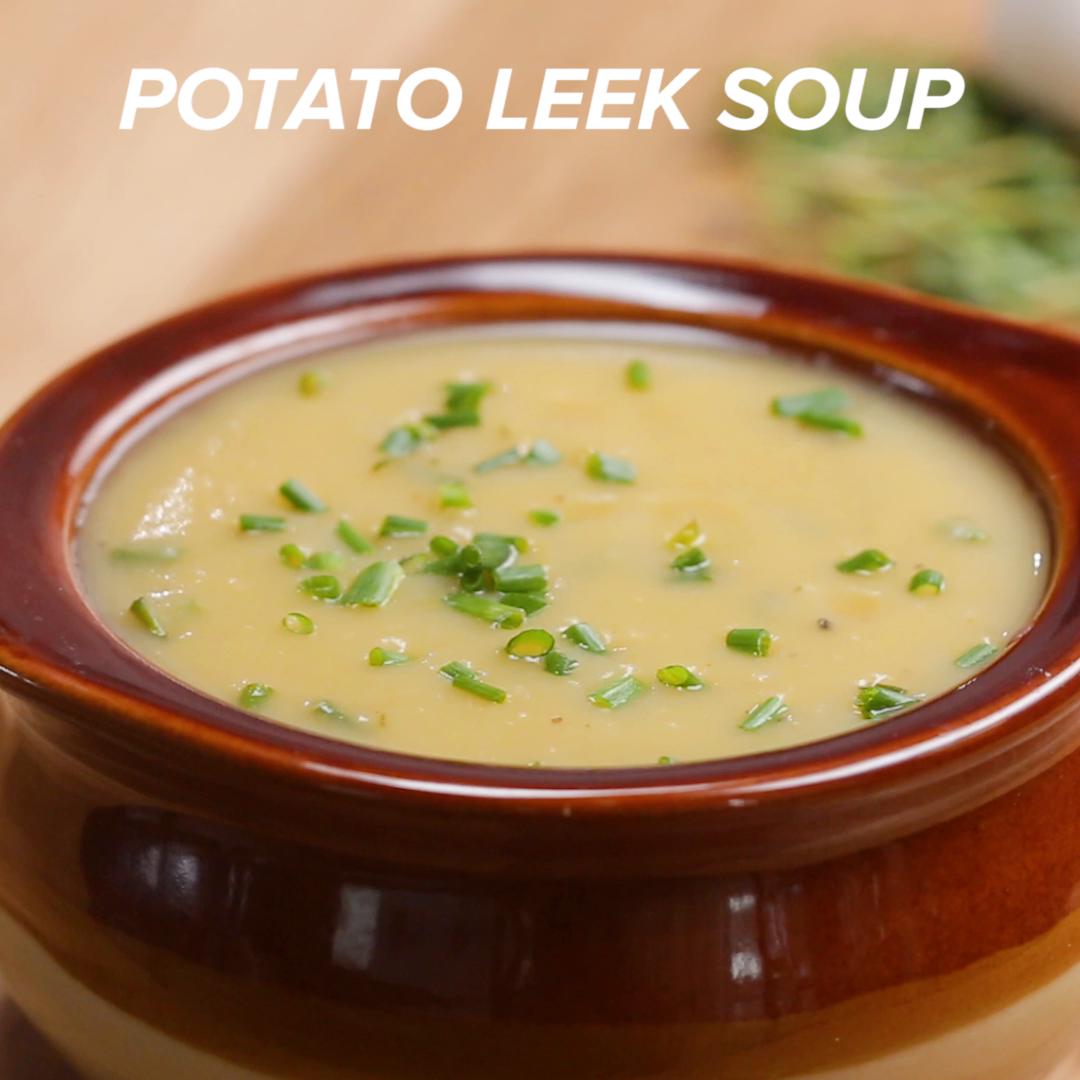 Potato Leek Soup Recipe by Tasty image