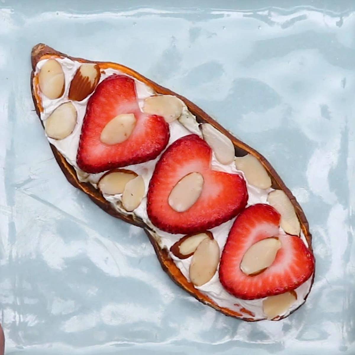 Strawberry Almond Sweet Potato Toast