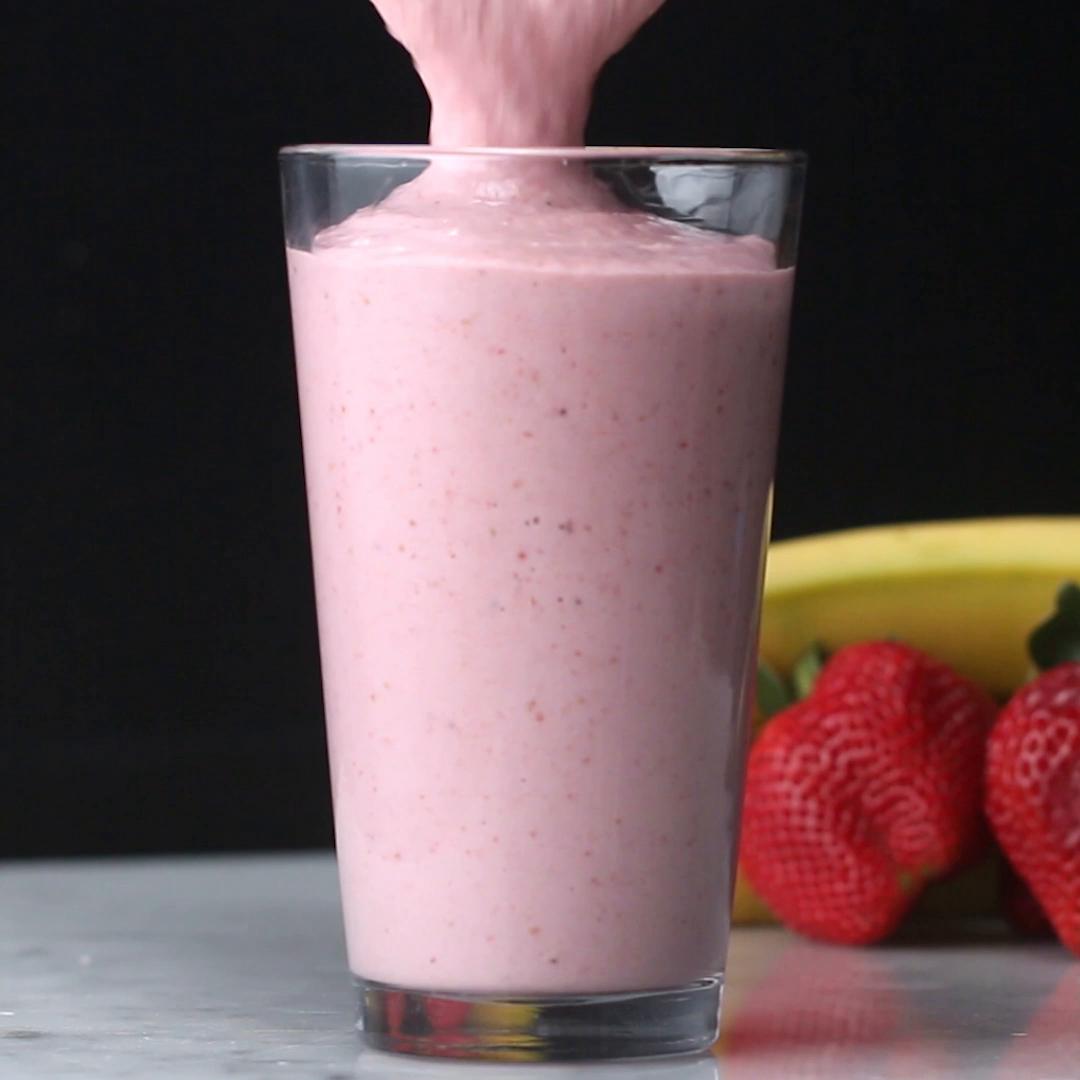 Strawberries & Cream Dairy-free Milkshake Recipe by Tasty