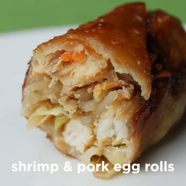 TakeoutStyle Shrimp & Pork Egg Rolls Recipe by Tasty