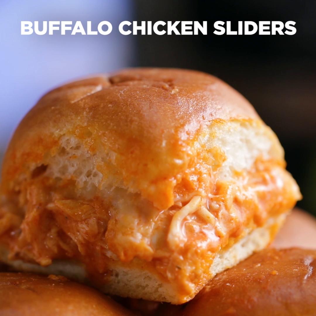 Buffalo Chicken Sliders Recipe by Tasty_image