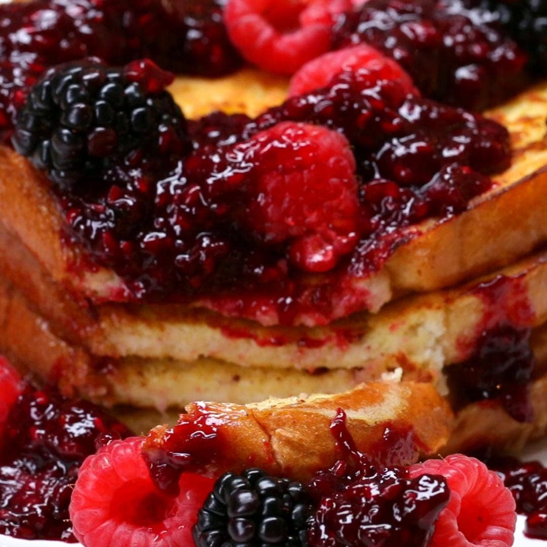Mixed Berry French Toast Recipe By Tasty