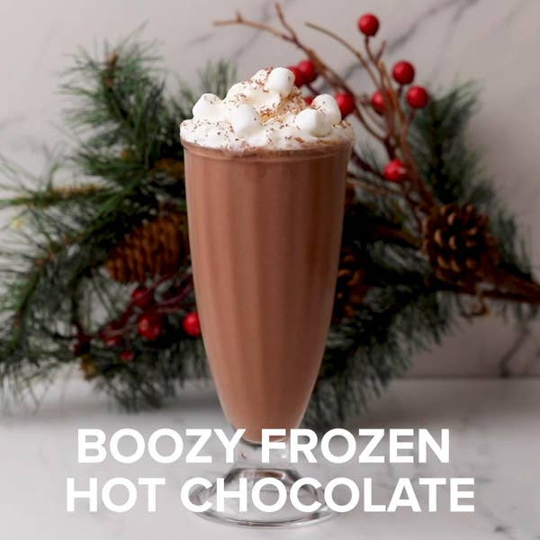 Boozy Frozen Hot Chocolate