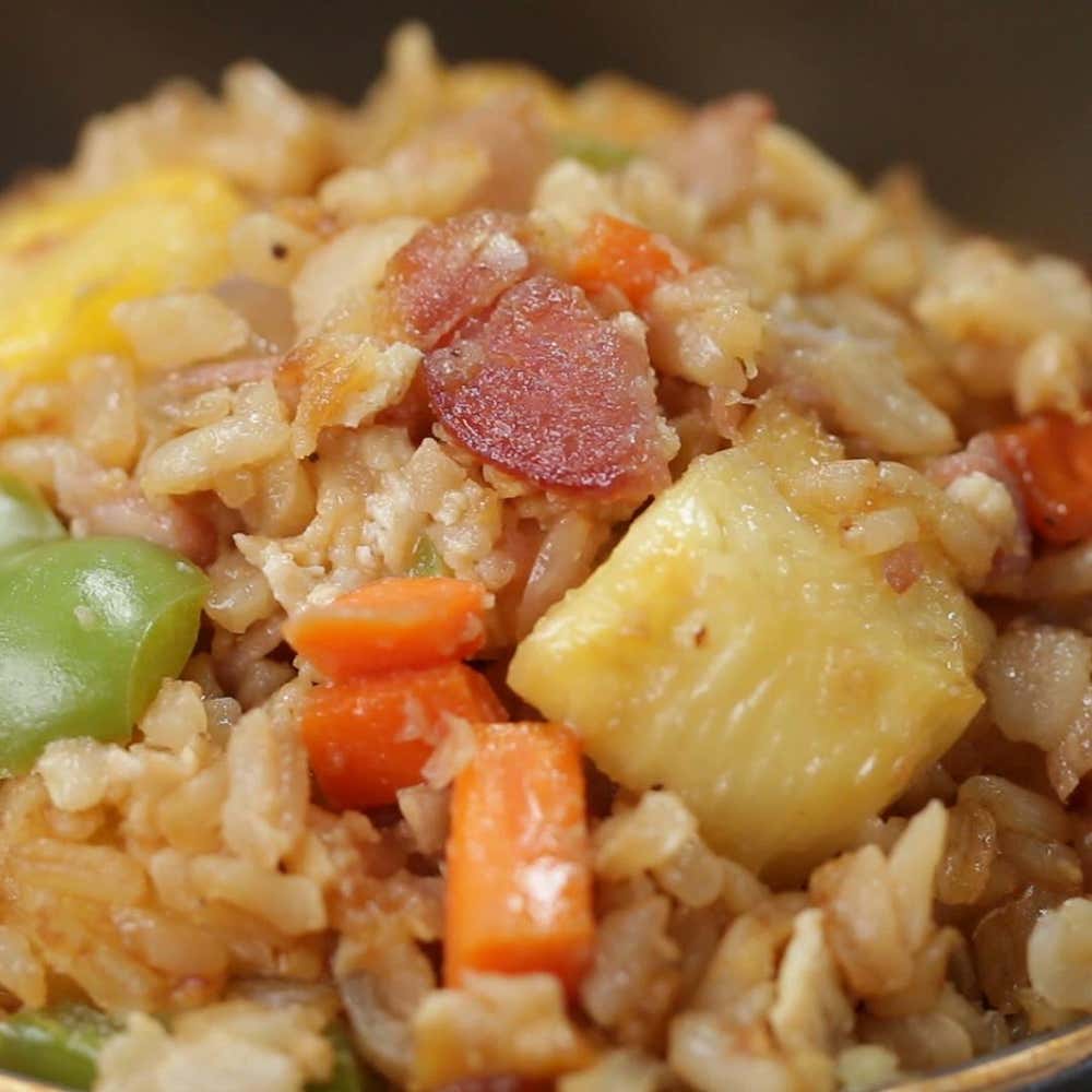 Ham & Pineapple Fried Rice Recipe by Tasty