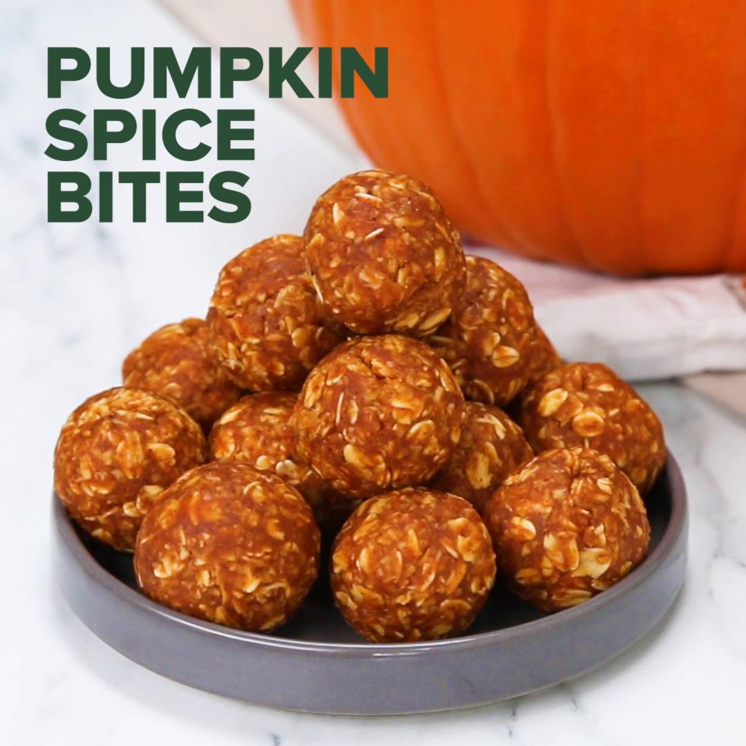 no bake peanut butter pumpkin bites