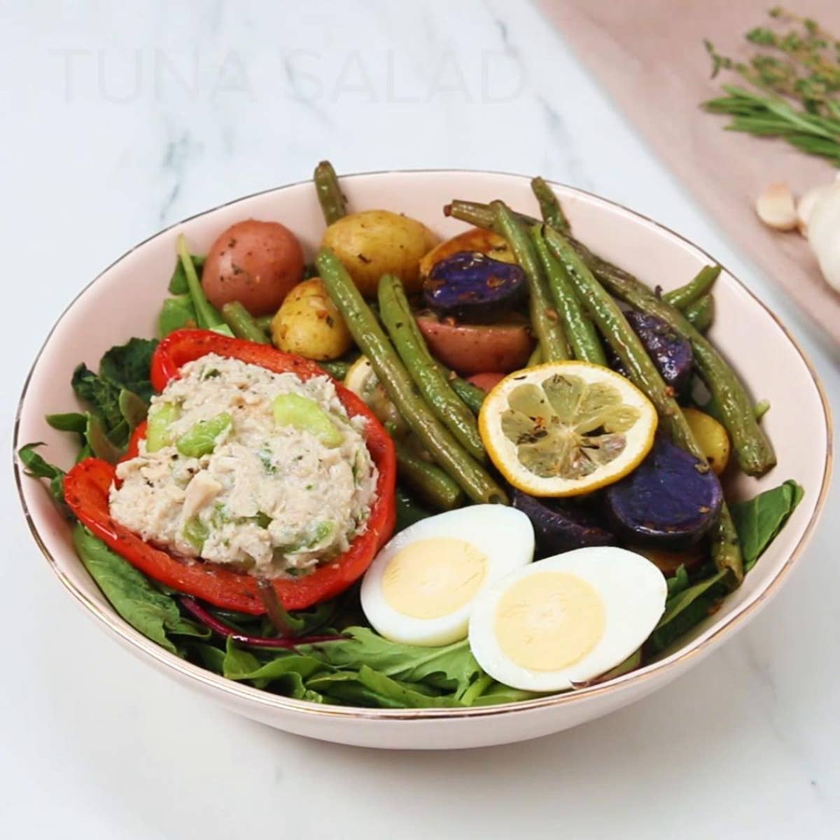 Tuna Salad With Roasted Veggies