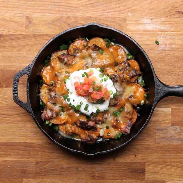 Steak And Potato Nachos