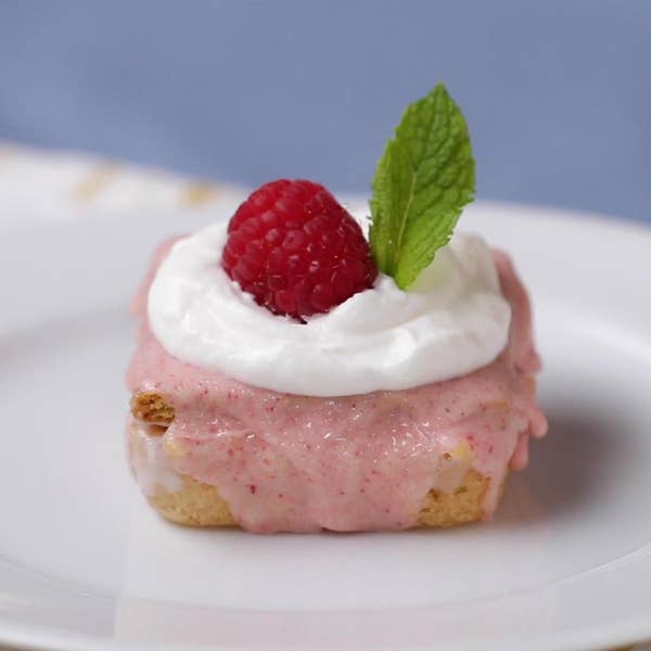 Tasty Raspberry White Chocolate Lava Cake Ice Cream Bars