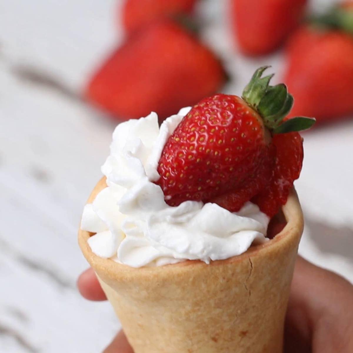 Strawberry Pie Cone