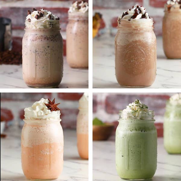 Caffeinated Smoothies 4 Ways