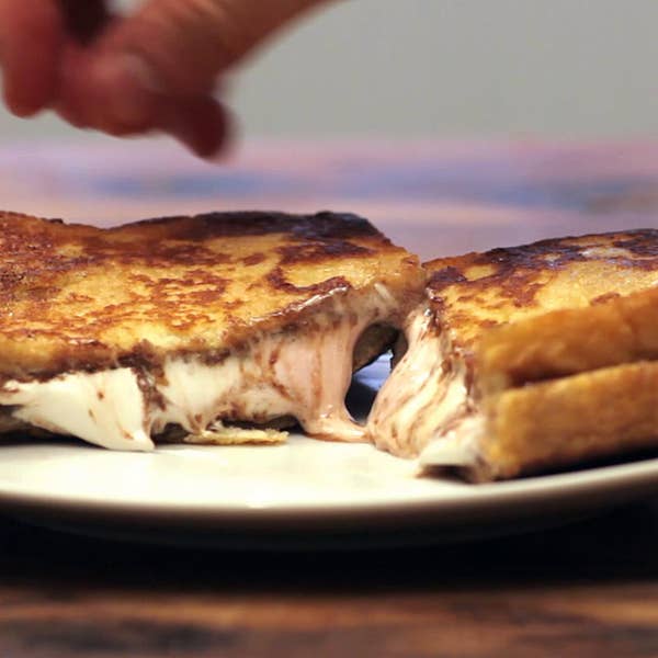 Nutella Marshmallow French Toast Recipe by Tasty