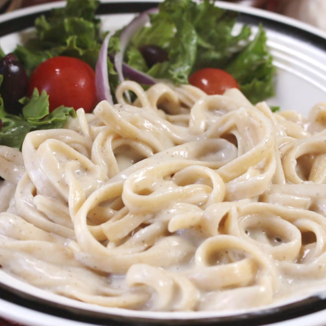 Vegan Fettuccine Alfredo Pasta Recipe by Tasty_image