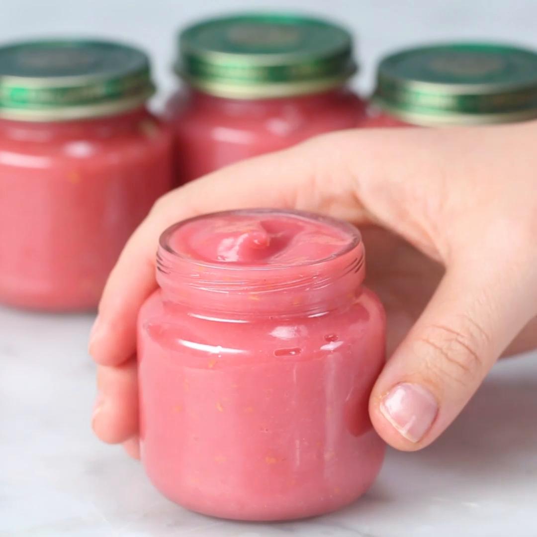 Homemade raspberry sales baby food