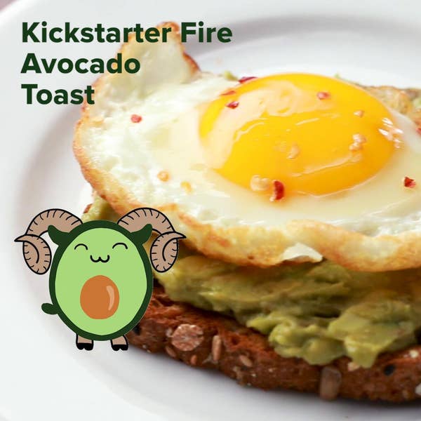 Kickstarter Fire Avocado Toast (Aries)