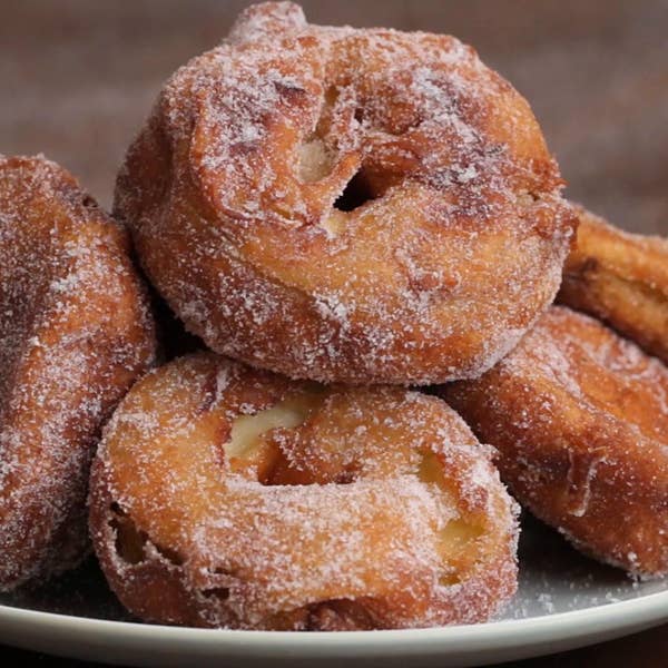 Apple-stuffed Doughnuts