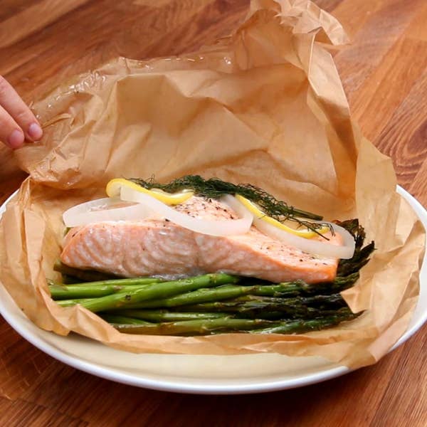 Parchment Lemon Dill Salmon