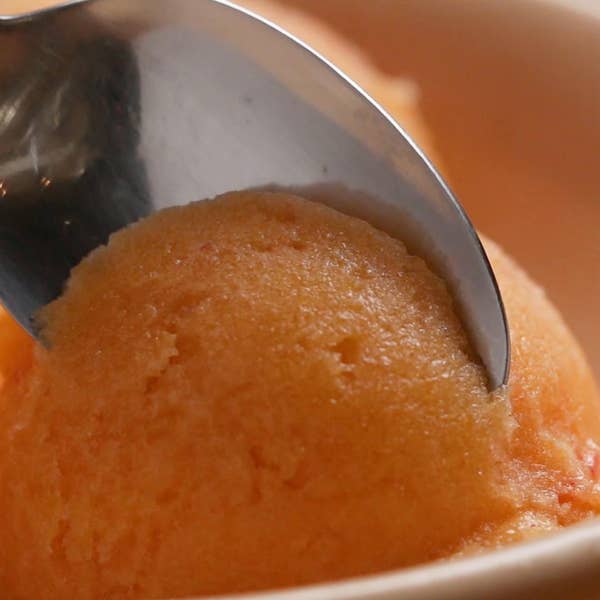 Peach 2-ingredient Sorbet