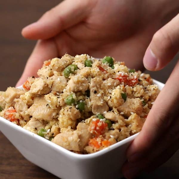 Sesame Chicken Cauliflower Fried Rice