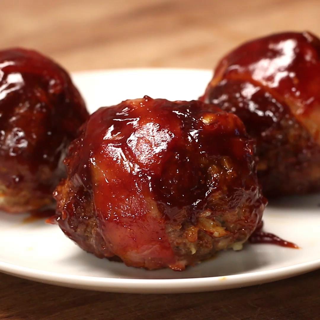 BBQ Bacon Meatballs Recipe by Tasty