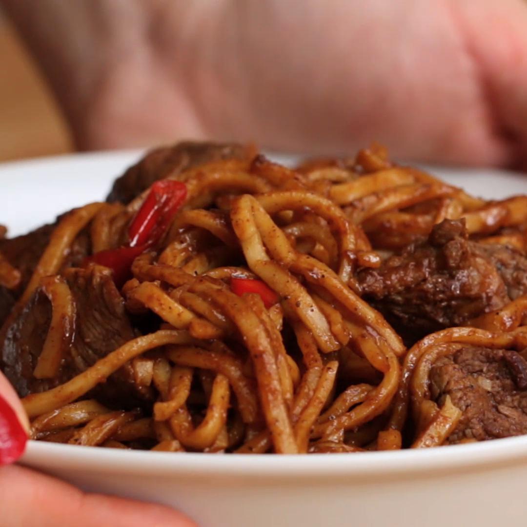 Chili Beef Noodles Recipe by Tasty