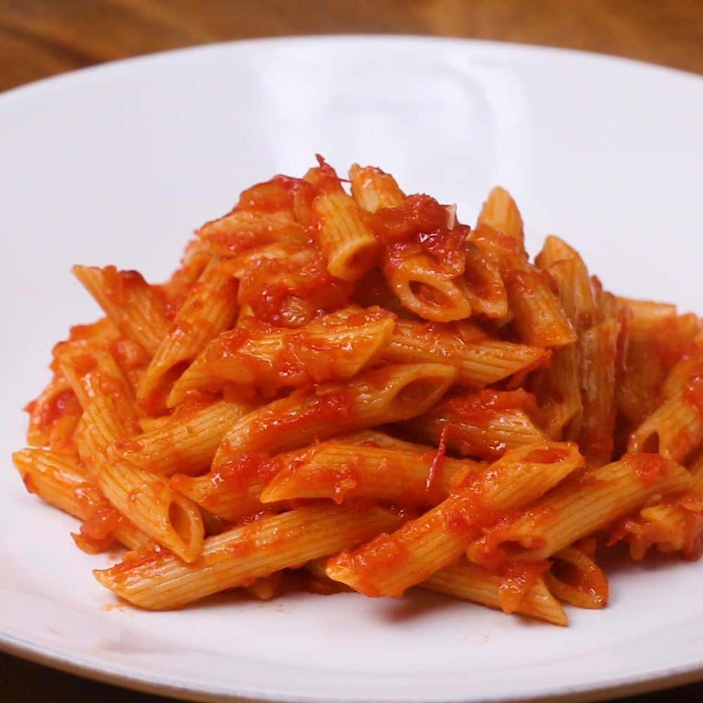 Penne With Tomato Sauce Pasta Recipe by Tasty