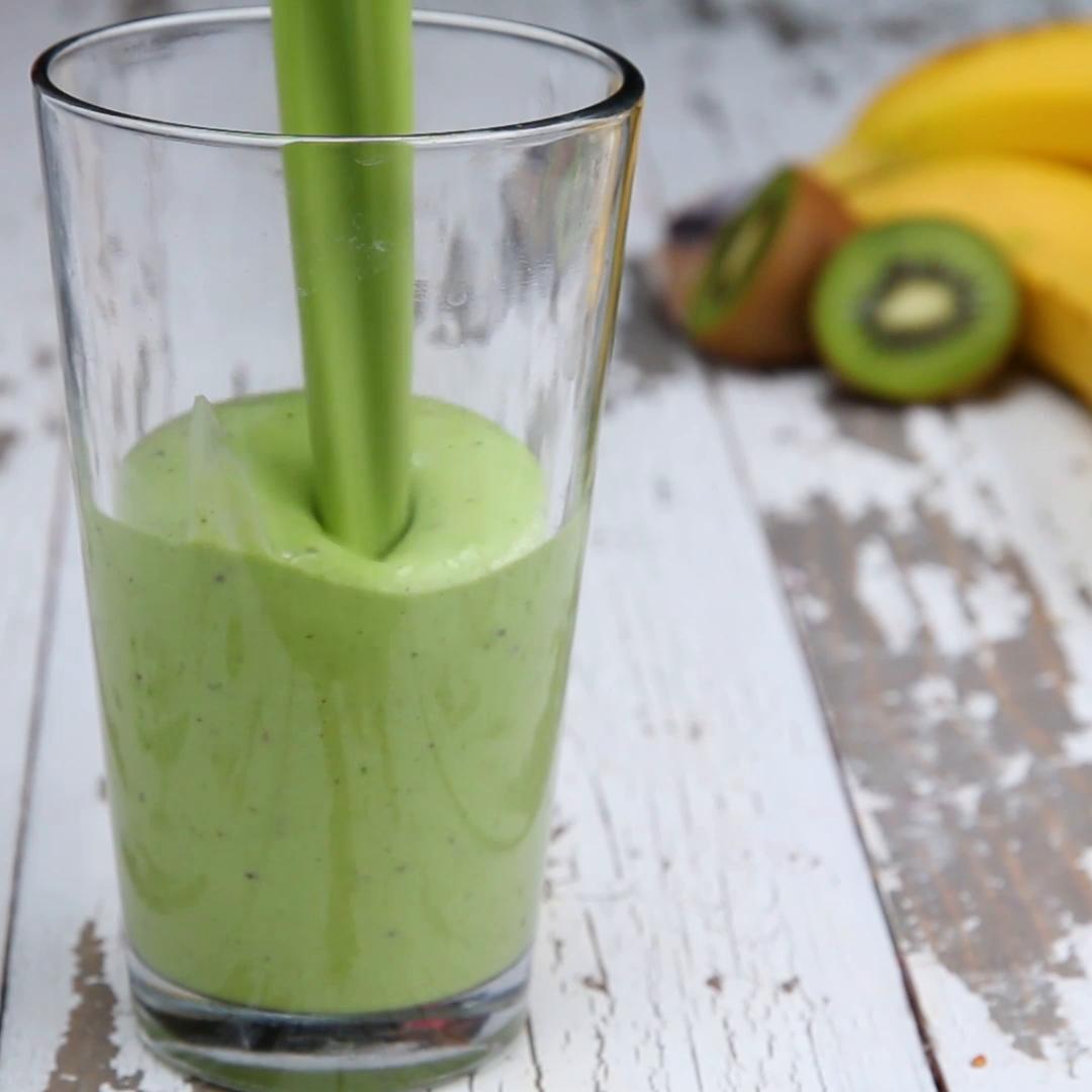 Kiwi Banana Spinach Smoothie Meal Prep Recipe By Tasty