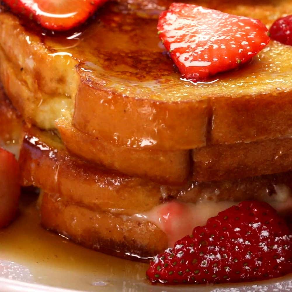 Strawberry Cheesecake French Toast Recipe by Tasty