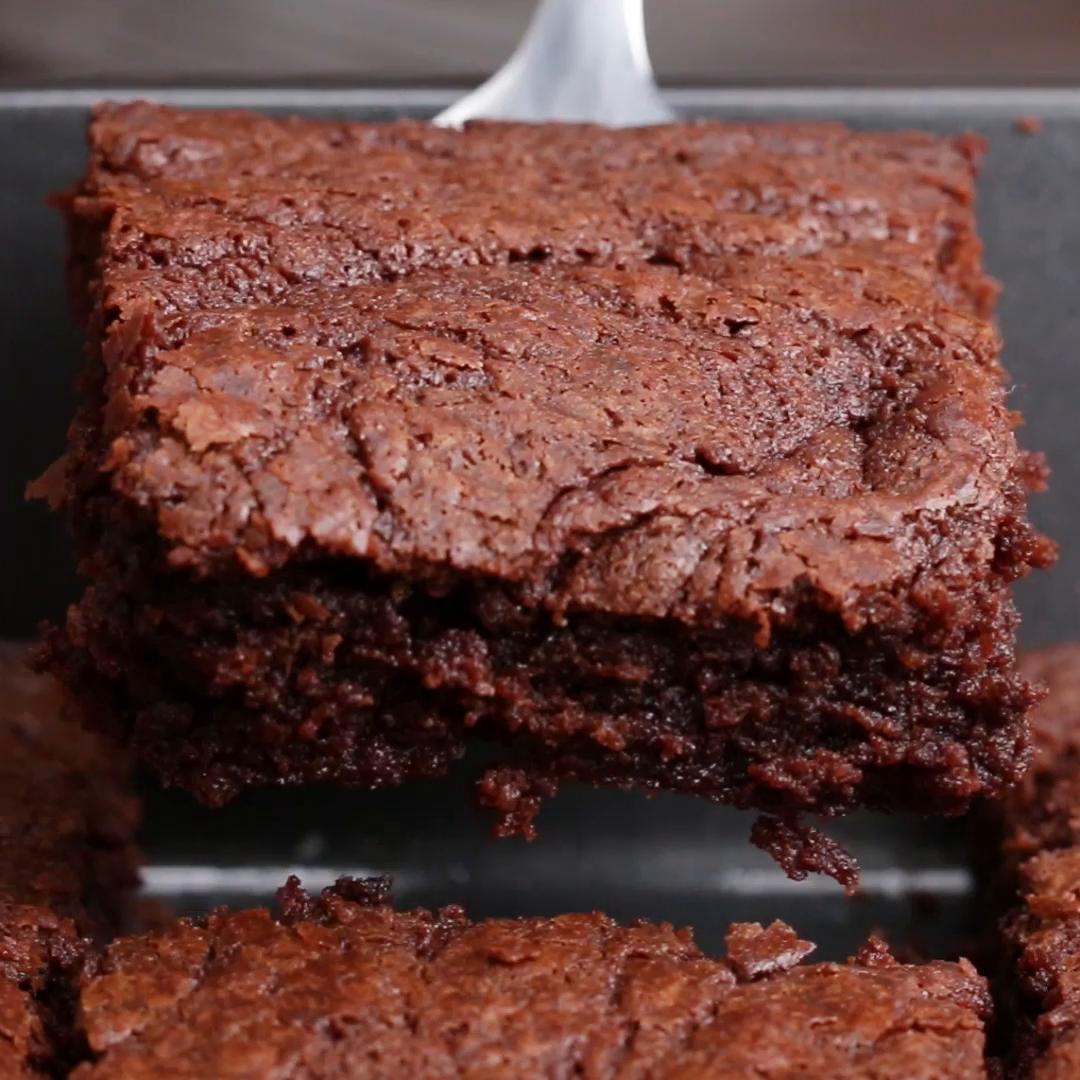 3-Ingredient Hazelnut Brownies Recipe by Tasty_image
