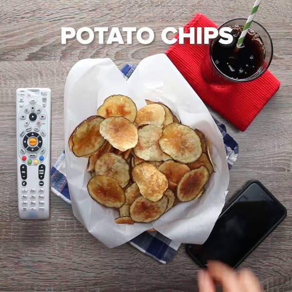 Easy Microwave Potato Chips