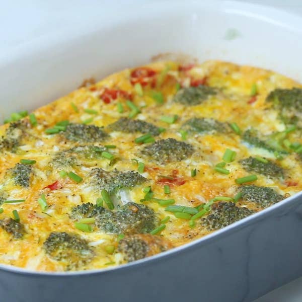 Broccoli Cheddar Brunch Bake