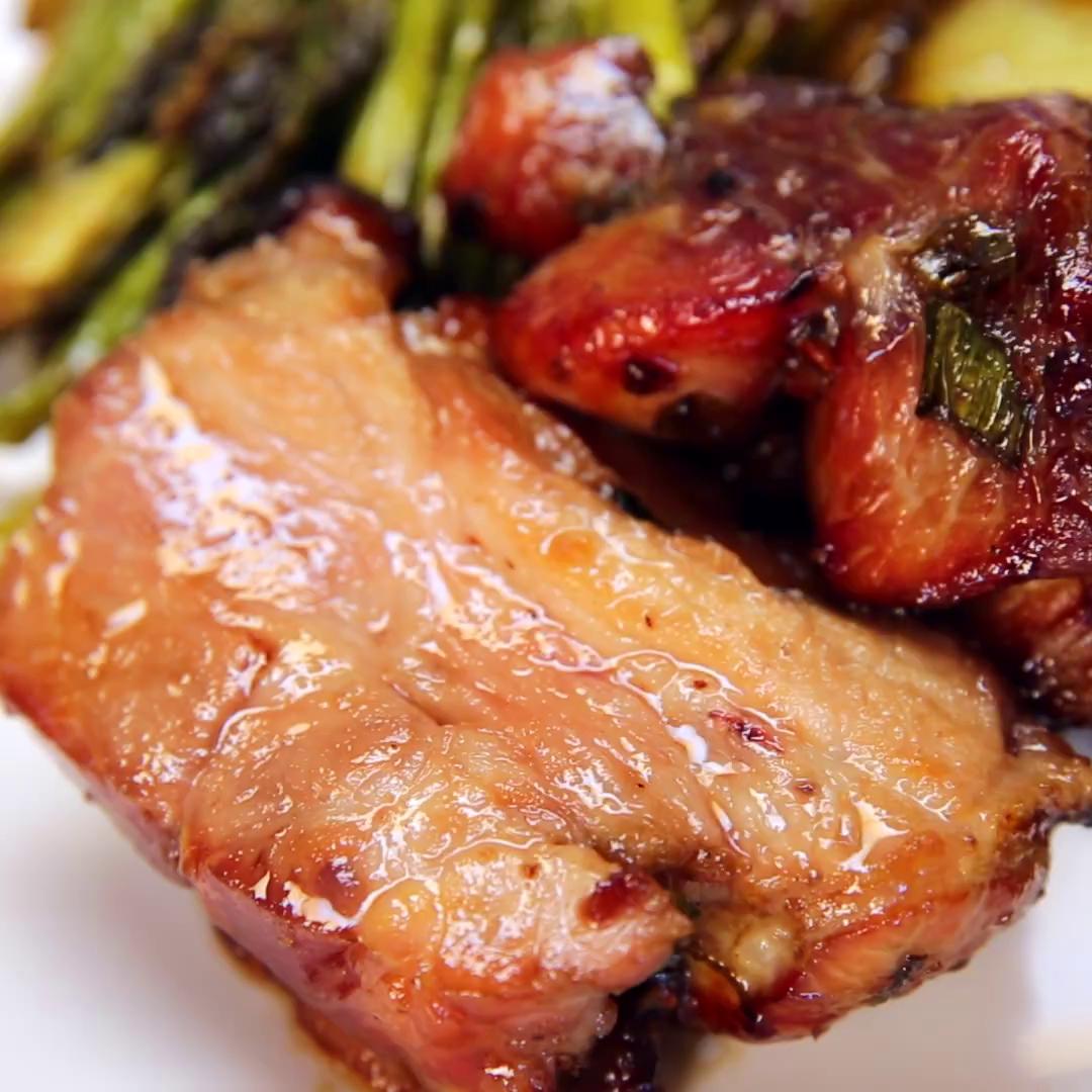 Honey Glazed Crispy Pork Belly