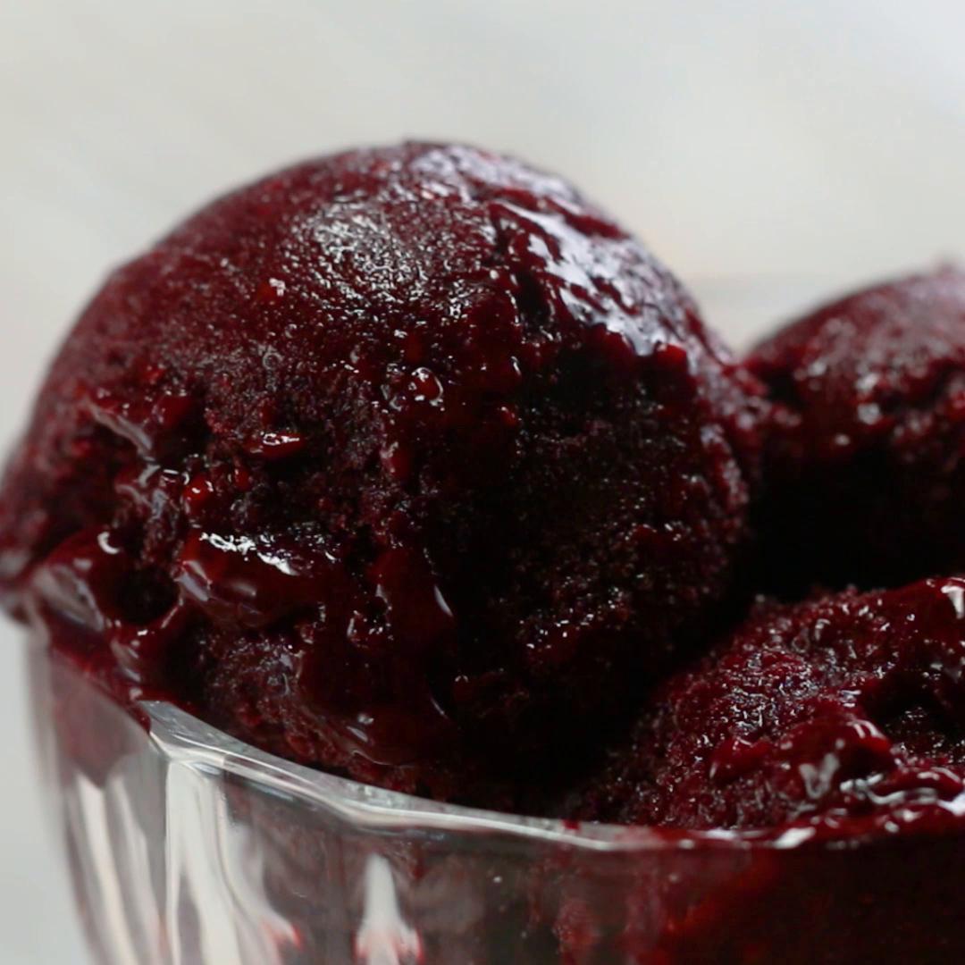 Blackberry Sorbet Recipe by Tasty