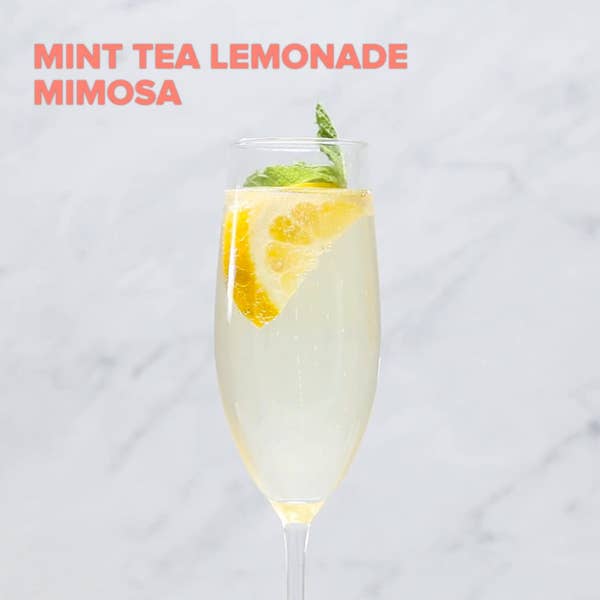 Mint Tea Lemonade Mimosa
