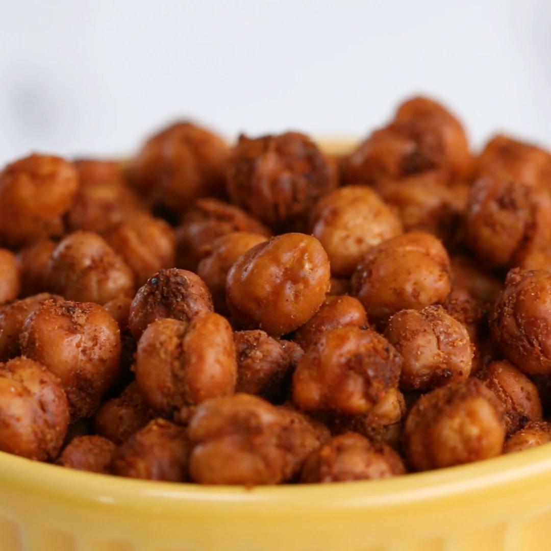 Spicy Roasted Chickpeas Recipe by Tasty