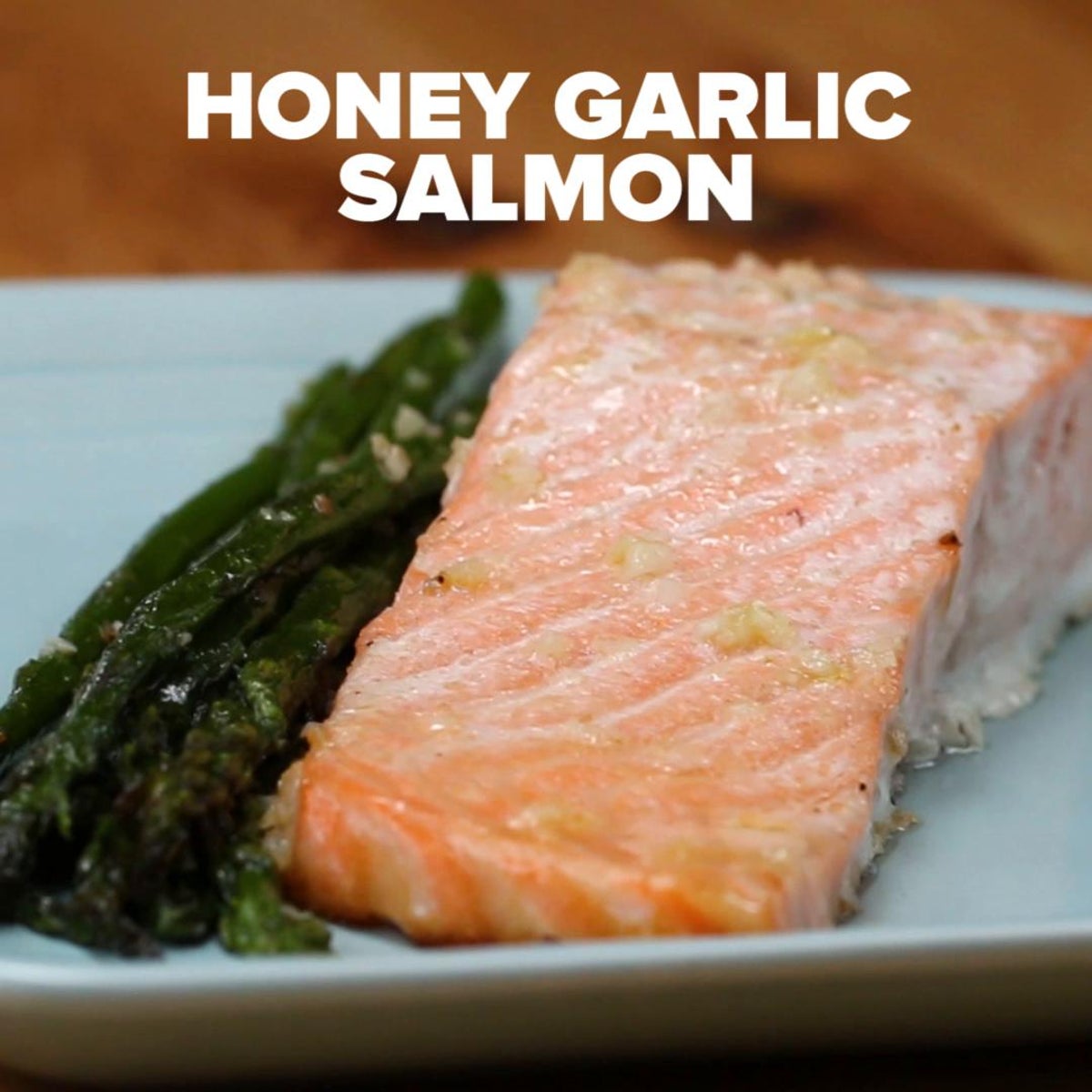 One-Pan Honey Garlic Salmon & Asparagus Recipe by Tasty