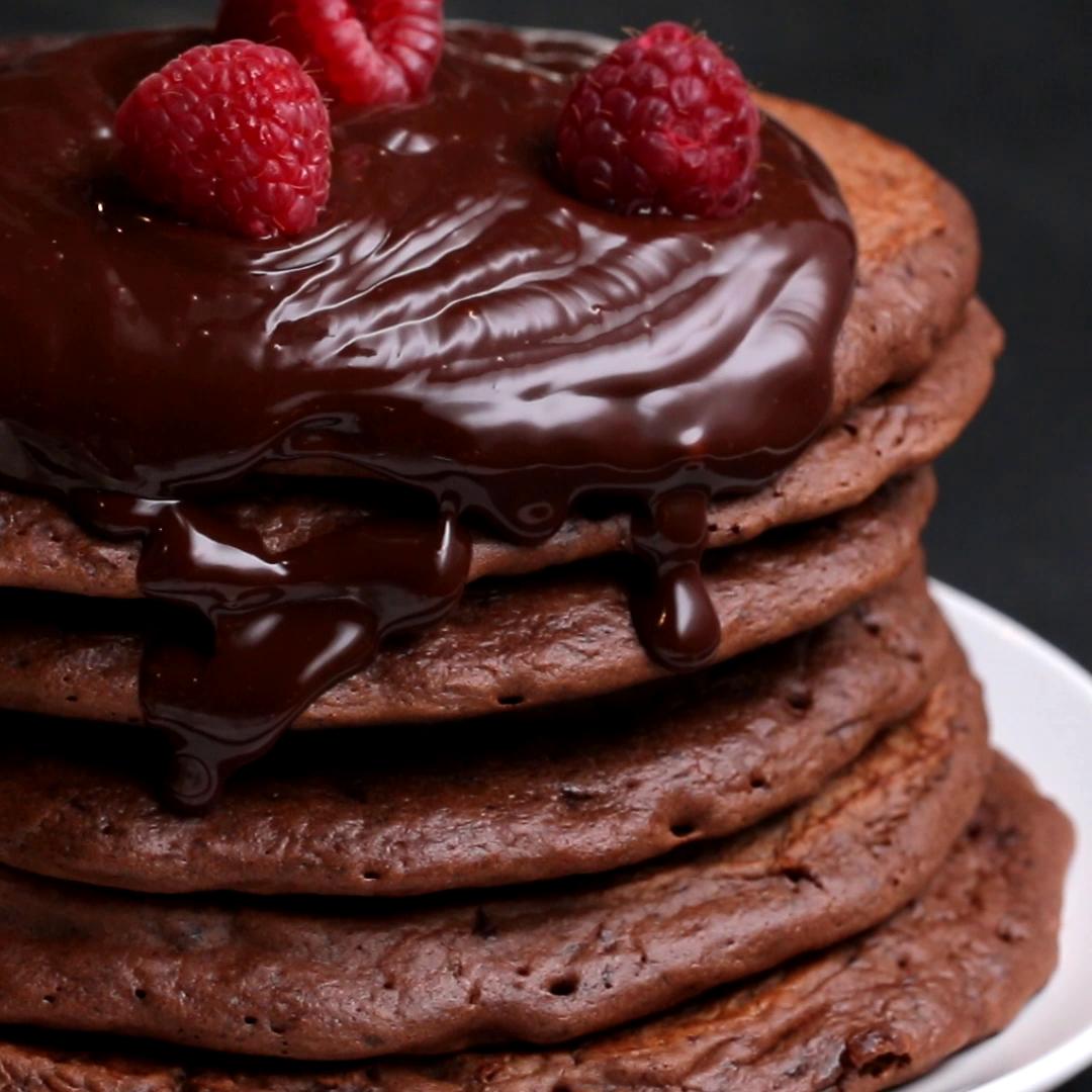 Chocolate Pancakes Recipe by Tasty image