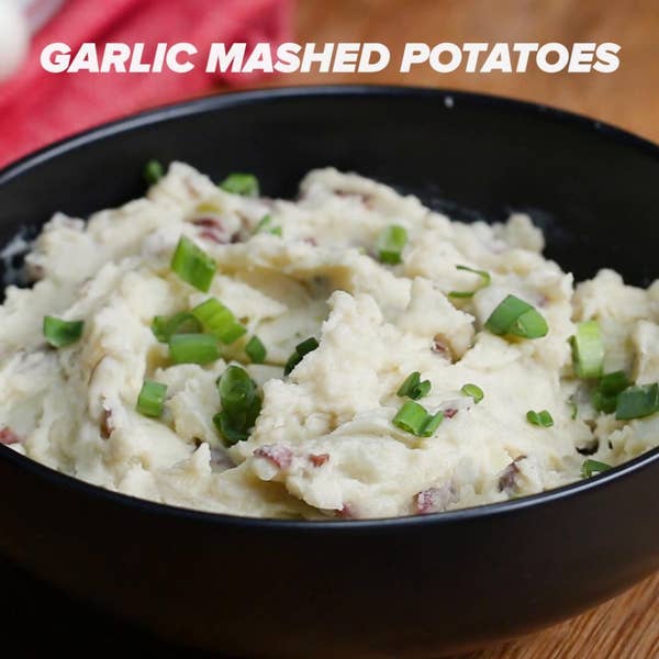 Microwave Garlic Mashed Potatoes