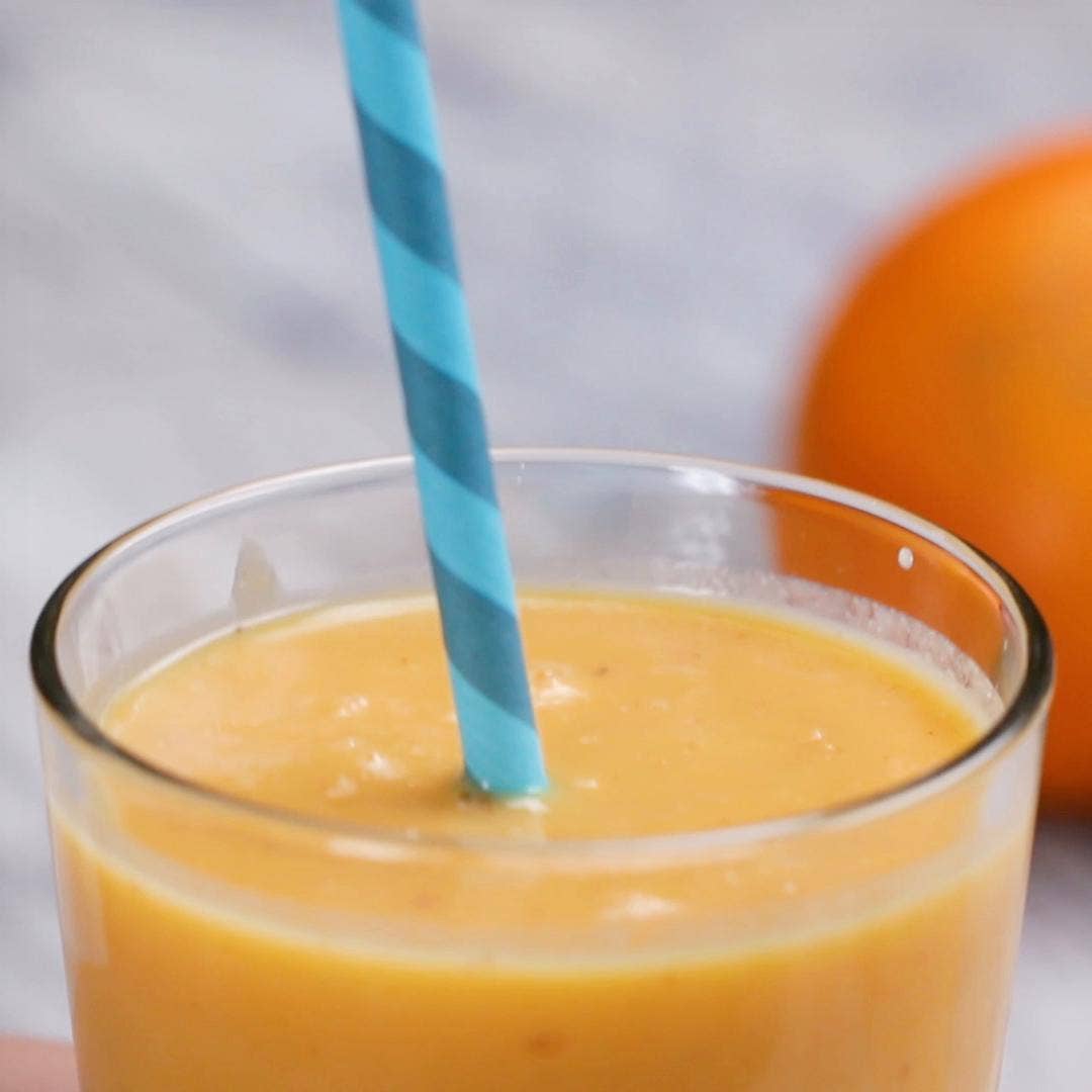 Orange Peach Mango Smoothie Recipe By Tasty