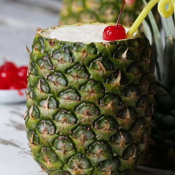 Piña Colada In A Pineapple