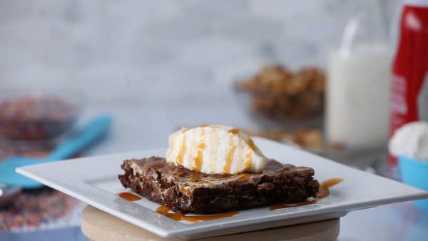 Chocolate Brownies: Caramel Diamonds