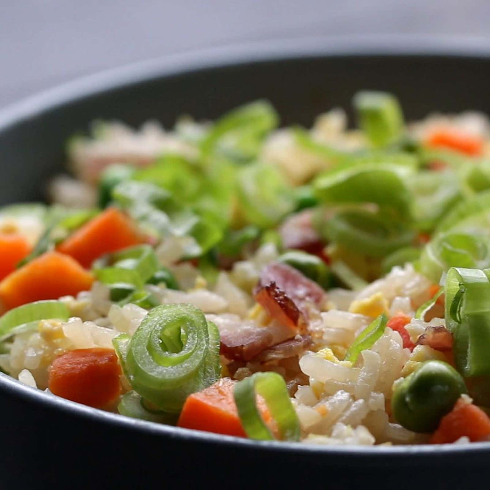 Microwave “Fried” Rice Recipe by Tasty